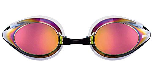 Arena Tracks Mirror Gafas de Natación, Unisex Adulto, Blanco (revo), Universal Arena Tracks Mirror Gafas de Natación, Unisex Adulto, Blanco (revo), Universal