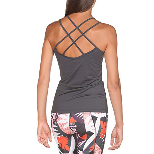 ARENA W Gym Tank Top Slim Strap Camiseta De Tirantes Mujer Gym Slim Strap, Mujer, Asphalt, XL
