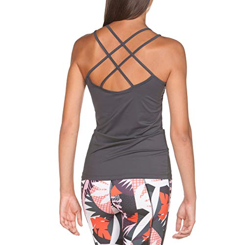 ARENA W Gym Tank Top Slim Strap Camiseta De Tirantes Mujer Gym Slim Strap, Mujer, Asphalt, XL ARENA W Gym Tank Top Slim Strap Camiseta De Tirantes Mujer Gym Slim Strap, Mujer, Asphalt, XL
