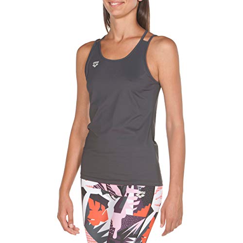 ARENA W Gym Tank Top Slim Strap Camiseta De Tirantes Mujer Gym Slim Strap, Mujer, Asphalt, XL ARENA W Gym Tank Top Slim Strap Camiseta De Tirantes Mujer Gym Slim Strap, Mujer, Asphalt, XL