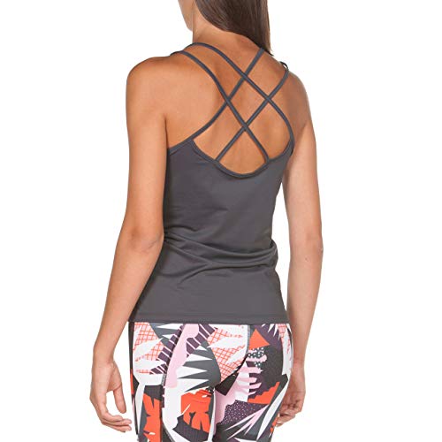 ARENA W Gym Tank Top Slim Strap Camiseta De Tirantes Mujer Gym Slim Strap, Mujer, Asphalt, XL