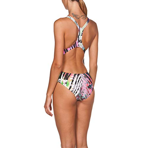 ARENA W Piece Bañador Deportivo Mujer One Riviera, Black-Multi, 32 ARENA W Piece Bañador Deportivo Mujer One Riviera, Black-Multi, 32