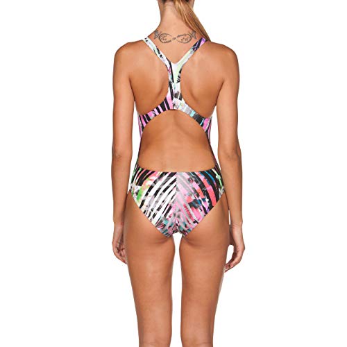ARENA W Piece Bañador Deportivo Mujer One Riviera, Black-Multi, 32 ARENA W Piece Bañador Deportivo Mujer One Riviera, Black-Multi, 32