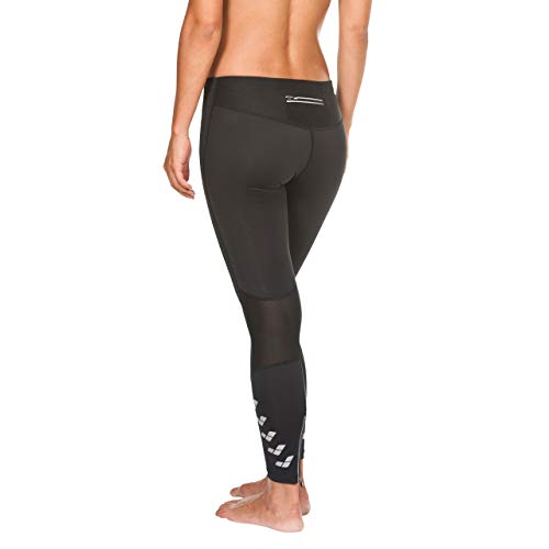 Arena W Run Long Tights Mallas largas para Correr Mujer, Mujer, Black, M