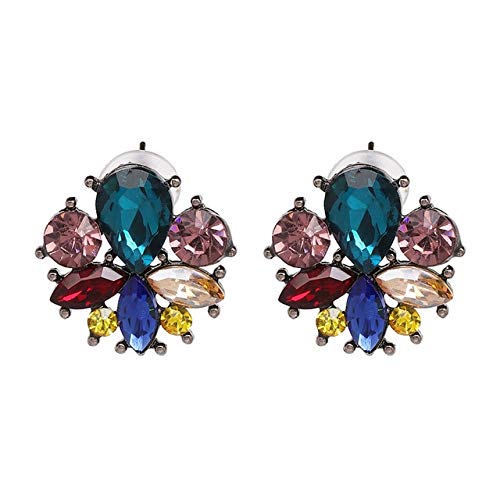 Arete Mujer Declaración De Cristal Étnica Pendientes De   Botón Accesorios De Joyería Pendientes Simples Boho Pendientes 51178-Mt