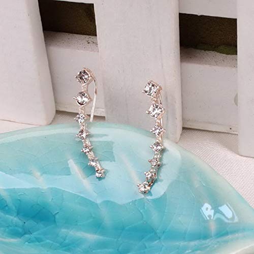 Aretesrainbery Bar Shape Crystal Ear Climbers Pendientes De Oro Y Plata Para Las Mujeres Pendientes De Oro Rosa Stud Pendientes Joyería Astilla Aretesrainbery Bar Shape Crystal Ear Climbers Pendientes De Oro Y Plata Para Las Mujeres Pendientes De Oro Rosa Stud Pendientes Joyería Astilla