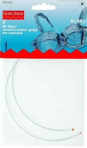 Argollas para sujetador, talla B (90), color blanco Argollas para sujetador, talla B (90), color blanco