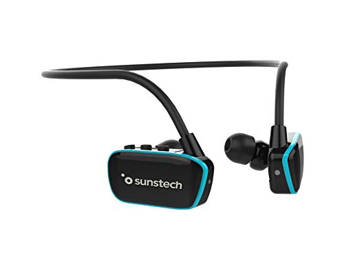 ARGOS Sunstech Reproductor MP3 4GB Sumergible Impermeable IPX8 Diseñado para el Deporte y la natación Batería Recargable 200mAh. Almohadillas terrestres y acuáticas Incluidas. Negro - Azul. ARGOS Sunstech Reproductor MP3 4GB Sumergible Impermeable IPX8 Diseñado para el Deporte y la natación Batería Recargable 200mAh. Almohadillas terrestres y acuáticas Incluidas. Negro - Azul.