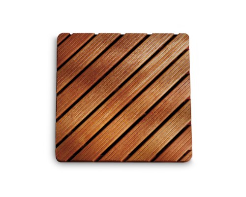 Aris 2109/H - Tarima De Ducha Rectangular De Madera De Gombe Impregnado Cm 60x100 para Plato Ducha Cm 80x120 - Fabricado En Italia - Color De La Madera Aris 2109/H - Tarima De Ducha Rectangular De Madera De Gombe Impregnado Cm 60x100 para Plato Ducha Cm 80x120 - Fabricado En Italia - Color De La Madera