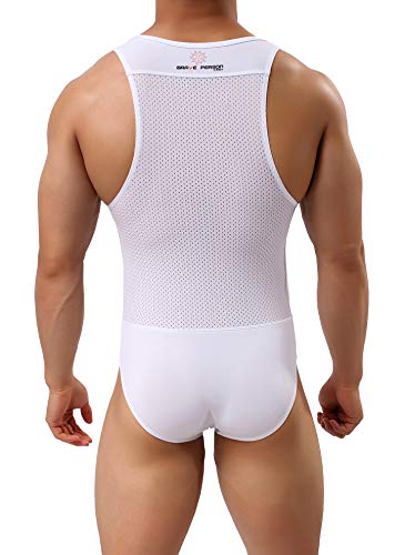 Arjen Kroos Hombre Maillot Leotardo Ropa Interior Deportiva Sexy Bodysuit Deportivo de Hombre para Gimnasia Danza Bañador Bodies Elásticos