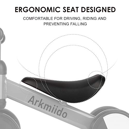 Arkmiido Bicicleta de Equilibrio para niños de 1 a 3 años, Marco de Acero al Carbono, Bicicleta de Entrenamiento para Caminar sin Pedal, Regalos de cumpleaños para niños y niñas Arkmiido Bicicleta de Equilibrio para niños de 1 a 3 años, Marco de Acero al Carbono, Bicicleta de Entrenamiento para Caminar sin Pedal, Regalos de cumpleaños para niños y niñas