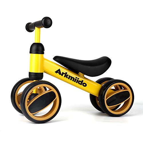 Arkmiido Bicicleta de Equilibrio para niños de 1 a 3 años, Marco de Acero al Carbono, Bicicleta de Entrenamiento para Caminar sin Pedal, Regalos de cumpleaños para niños y niñas