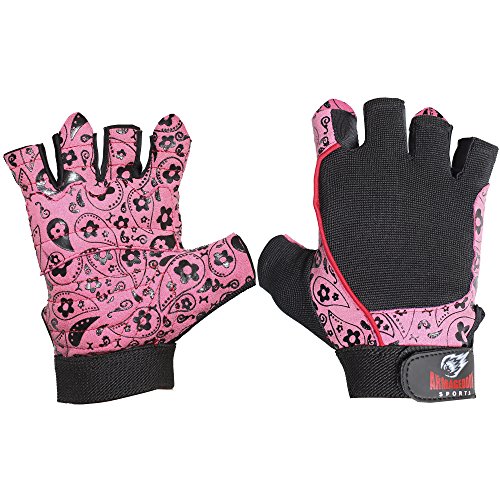 Armageddon Sports Guantes De Halterofilia para Mujeres para El Entrenamiento Fitness Y El Culturismo O Crossfit. Levantamiento Transpirable