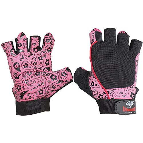 Armageddon Sports Guantes De Halterofilia para Mujeres para El Entrenamiento Fitness Y El Culturismo O Crossfit. Levantamiento Transpirable