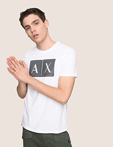 Armani Exchange 8nztck Camiseta, Blanco (White 1100), Medium para Hombre