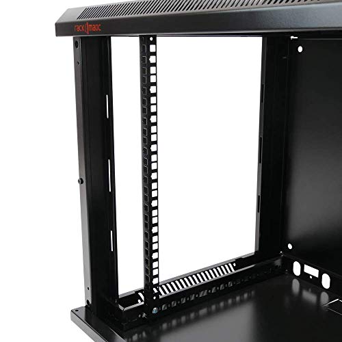 Armario Rack Mural 19" 6U 600x450x370mm Pared Negro SOHORack de RackMatic