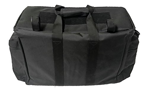 Armeeverkauf - Bolsa de policía con correa para el hombro y compartimentos, color negro