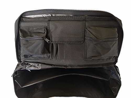 Armeeverkauf - Bolsa de policía con correa para el hombro y compartimentos, color negro