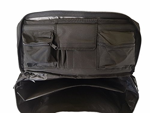 Armeeverkauf - Bolsa de policía con correa para el hombro y compartimentos, color negro Armeeverkauf - Bolsa de policía con correa para el hombro y compartimentos, color negro
