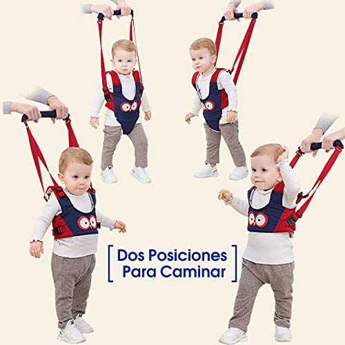 Arnés de Seguridad Bebe,GVOO Arneses Tirantes,Andador Chaleco Ajustable para Aprender Andar Niños 4 en 1 funcional con dos Cadenas para Chupetes Arnés de Seguridad Bebe,GVOO Arneses Tirantes,Andador Chaleco Ajustable para Aprender Andar Niños 4 en 1 funcional con dos Cadenas para Chupetes