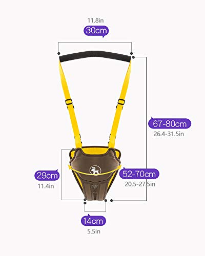 Arnés de Seguridad para Caminar - Ajustable Arnés de Bebe a Pie de Caminado Aprendizaje Chaleco Arneses para Niños Andador Arnés Tirantes Con Correa y Hebilla de Bebé Protección 10-24 meses