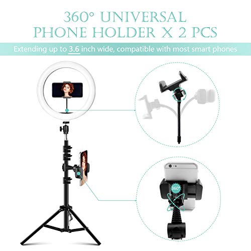 Aro de Luz con Trípode 10", ITSHINY LED Anillo de Luz 3 Colores 11 Brillos Regulables, Wireless Control Remoto y Alimentado por USB, Aro de luz para Movil Tiktok Fotografía Maquillaje Selfie Youtube Aro de Luz con Trípode 10", ITSHINY LED Anillo de Luz 3 Colores 11 Brillos Regulables, Wireless Control Remoto y Alimentado por USB, Aro de luz para Movil Tiktok Fotografía Maquillaje Selfie Youtube