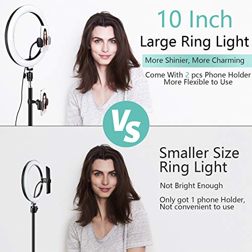 Aro de Luz con Trípode 10", ITSHINY LED Anillo de Luz 3 Colores 11 Brillos Regulables, Wireless Control Remoto y Alimentado por USB, Aro de luz para Movil Tiktok Fotografía Maquillaje Selfie Youtube Aro de Luz con Trípode 10", ITSHINY LED Anillo de Luz 3 Colores 11 Brillos Regulables, Wireless Control Remoto y Alimentado por USB, Aro de luz para Movil Tiktok Fotografía Maquillaje Selfie Youtube