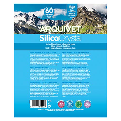 Arquivet arena gato Silica Crystal 7,6 L Arquivet arena gato Silica Crystal 7,6 L