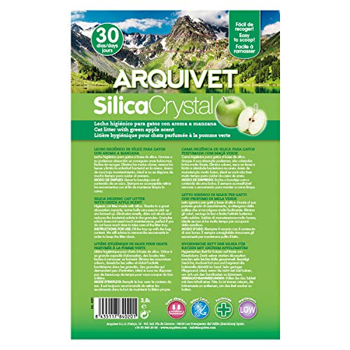 Arquivet arena gato Silica Crystal aroma manzana 3,8 L