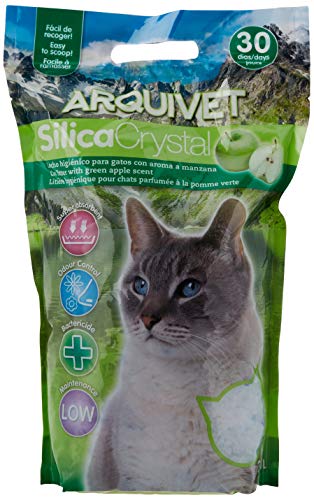 Arquivet arena gato Silica Crystal aroma manzana 3,8 L