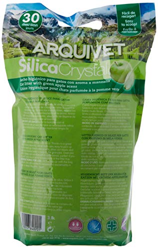 Arquivet arena gato Silica Crystal aroma manzana 3,8 L