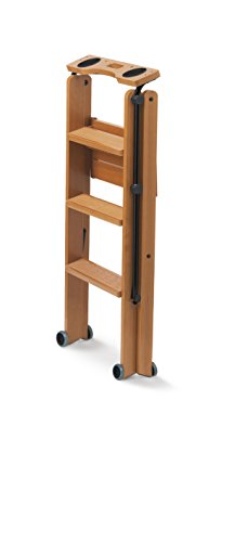 Arredamenti Italia Escalera 3 peldaños TUSCANIA, madera - Plegable - Con sistema de seguridad - Color: madera de cerezo"Ar-It il cuore del legno" Arredamenti Italia Escalera 3 peldaños TUSCANIA, madera - Plegable - Con sistema de seguridad - Color: madera de cerezo"Ar-It il cuore del legno"