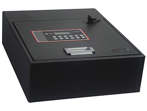 Arregui 20000-S7 - Caja fuerte motorizada para su instalación oculta en zócalos de armario, 10L, 310x110x 380mm, Negro