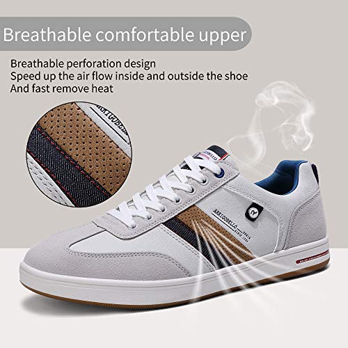 ARRIGO BELLO Zapatos Hombre Vestir Casual Zapatillas Deportivas Running Sneakers Corriendo Transpirable Tamaño 40-46 (42 EU, Gris Blanco) ARRIGO BELLO Zapatos Hombre Vestir Casual Zapatillas Deportivas Running Sneakers Corriendo Transpirable Tamaño 40-46 (42 EU, Gris Blanco)
