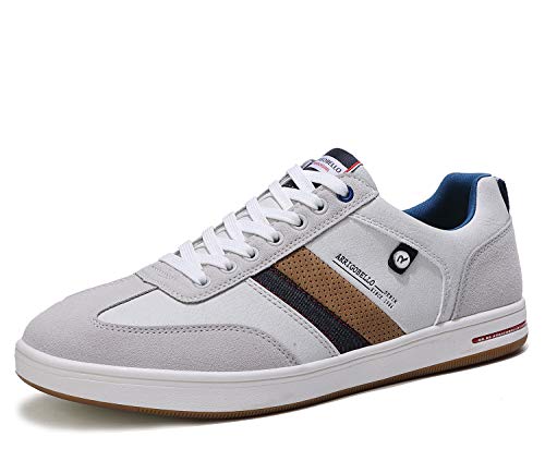 ARRIGO BELLO Zapatos Hombre Vestir Casual Zapatillas Deportivas Running Sneakers Corriendo Transpirable Tamaño 40-46 (42 EU, Gris Blanco) ARRIGO BELLO Zapatos Hombre Vestir Casual Zapatillas Deportivas Running Sneakers Corriendo Transpirable Tamaño 40-46 (42 EU, Gris Blanco)