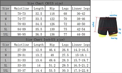 ARSUXEO Pantalones Cortos Hombre Deporte Trabajo Pantalones Cortos para de Running con Bolsillo con Cremallera B179 Verde L
