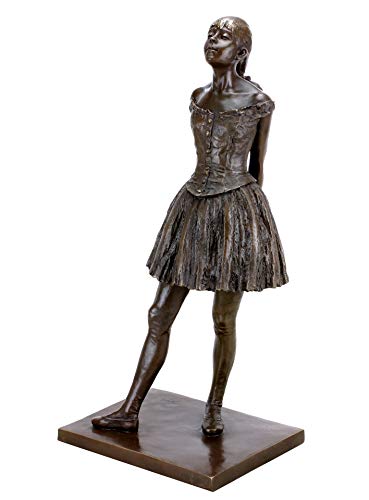 Arte & Ambiente – Pequeña bailarina de catorce años – moderna escultura de bronce Edgar Degas – Altura: 66 cm – Ramo de bronce – impresionismo – bailarina de balet