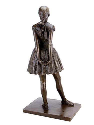 Arte & Ambiente – Pequeña bailarina de catorce años – moderna escultura de bronce Edgar Degas – Altura: 66 cm – Ramo de bronce – impresionismo – bailarina de balet