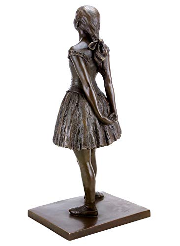 Arte & Ambiente – Pequeña bailarina de catorce años – moderna escultura de bronce Edgar Degas – Altura: 66 cm – Ramo de bronce – impresionismo – bailarina de balet