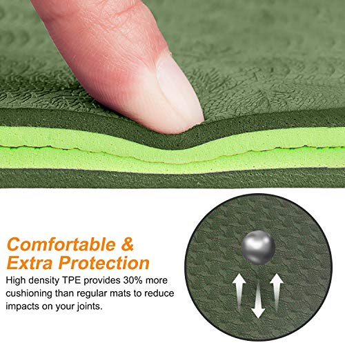 arteesol Esterilla de Yoga, Colchoneta Gruesa Antideslizante de 6mm, Ecológica Antidesgarro con Correas de Transporte, Premium Para Pilates, Fitness, Mujeres y Hombres 183cm x 61cm x 6mm arteesol Esterilla de Yoga, Colchoneta Gruesa Antideslizante de 6mm, Ecológica Antidesgarro con Correas de Transporte, Premium Para Pilates, Fitness, Mujeres y Hombres 183cm x 61cm x 6mm