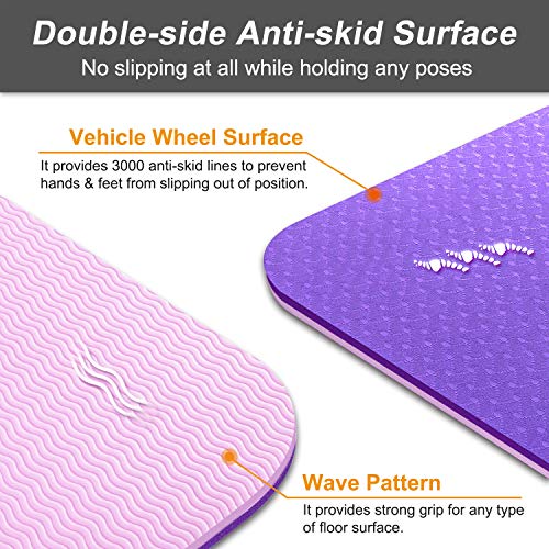 arteesol Esterilla Yoga, Alfombrilla de Yoga de Material Ecológico TPE Antideslizante y Ligera, 183 x61x0,6cm Esterilla de Pilates/Deporte para Yoga en casa, Gimnasio, Entrenamiento, Pilates arteesol Esterilla Yoga, Alfombrilla de Yoga de Material Ecológico TPE Antideslizante y Ligera, 183 x61x0,6cm Esterilla de Pilates/Deporte para Yoga en casa, Gimnasio, Entrenamiento, Pilates