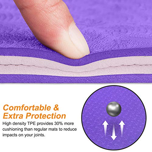 arteesol Esterilla Yoga, Alfombrilla de Yoga de Material Ecológico TPE Antideslizante y Ligera, 183 x61x0,6cm Esterilla de Pilates/Deporte para Yoga en casa, Gimnasio, Entrenamiento, Pilates arteesol Esterilla Yoga, Alfombrilla de Yoga de Material Ecológico TPE Antideslizante y Ligera, 183 x61x0,6cm Esterilla de Pilates/Deporte para Yoga en casa, Gimnasio, Entrenamiento, Pilates