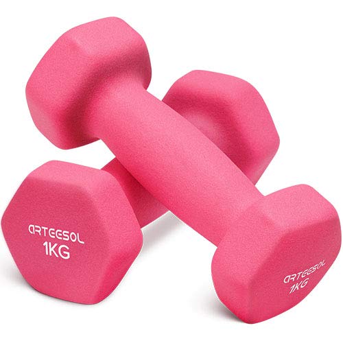 arteesol Mancuernas de Neopreno Peso 1kg/2kg/3kg/4kg/5kg/8kg/10 kg en Pares para Hombres Mujeres Niños Adultos Juego de Pesas de Levantamiento Ejercicios (1kg*2-Pink) arteesol Mancuernas de Neopreno Peso 1kg/2kg/3kg/4kg/5kg/8kg/10 kg en Pares para Hombres Mujeres Niños Adultos Juego de Pesas de Levantamiento Ejercicios (1kg*2-Pink)