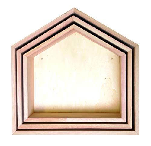 Artemio Estantes de Madera para Pared (3 Unidades), Color Beige Artemio Estantes de Madera para Pared (3 Unidades), Color Beige