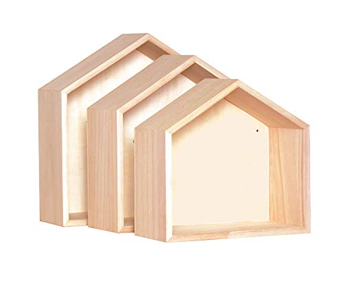 Artemio Estantes de Madera para Pared (3 Unidades), Color Beige Artemio Estantes de Madera para Pared (3 Unidades), Color Beige