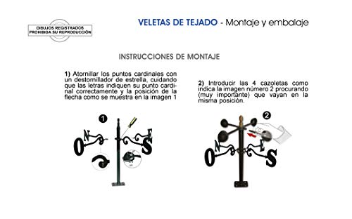 Arthifor Veleta de Tejado con Silueta de Caballo, Negro Mate