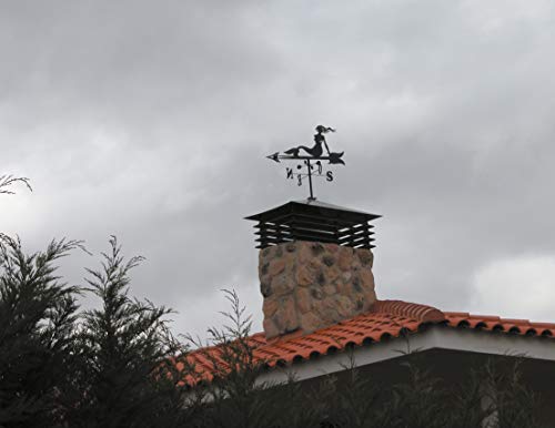 Arthifor Veleta de Tejado con Silueta de Caballo, Negro Mate Arthifor Veleta de Tejado con Silueta de Caballo, Negro Mate