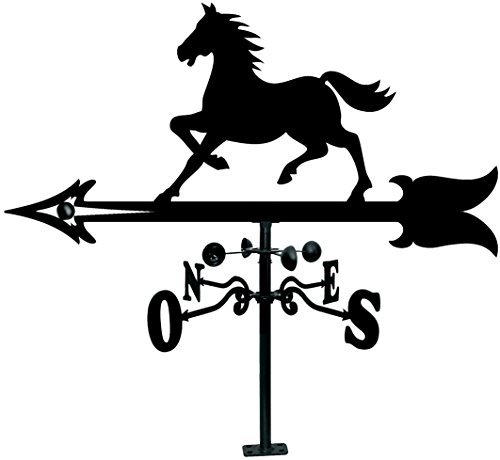 Arthifor Veleta de Tejado con Silueta de Caballo, Negro Mate Arthifor Veleta de Tejado con Silueta de Caballo, Negro Mate