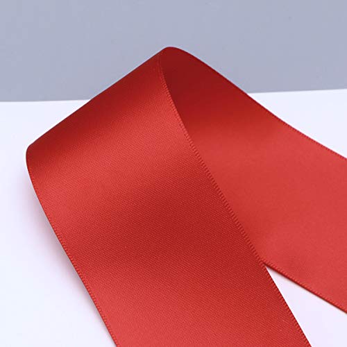 Artibetter 1 Rollo 10 M Cintas de Envoltura de Regalo de la Cinta del Grosgrain Doble Cara de Bricolaje para el Embalaje de artesanía Cintas de Lazo (Rojo)