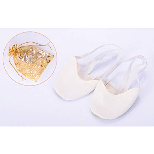 Artibetter Baile media suela de zapato de ballet lírico contemporáneo para mujeres niñas tamaño 27-29 (blanco)